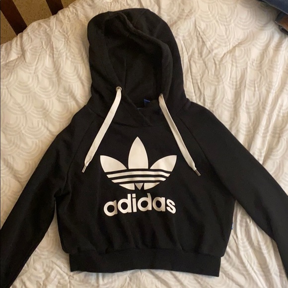 Adidas Crop Hoodie. - Picture 1 of 2